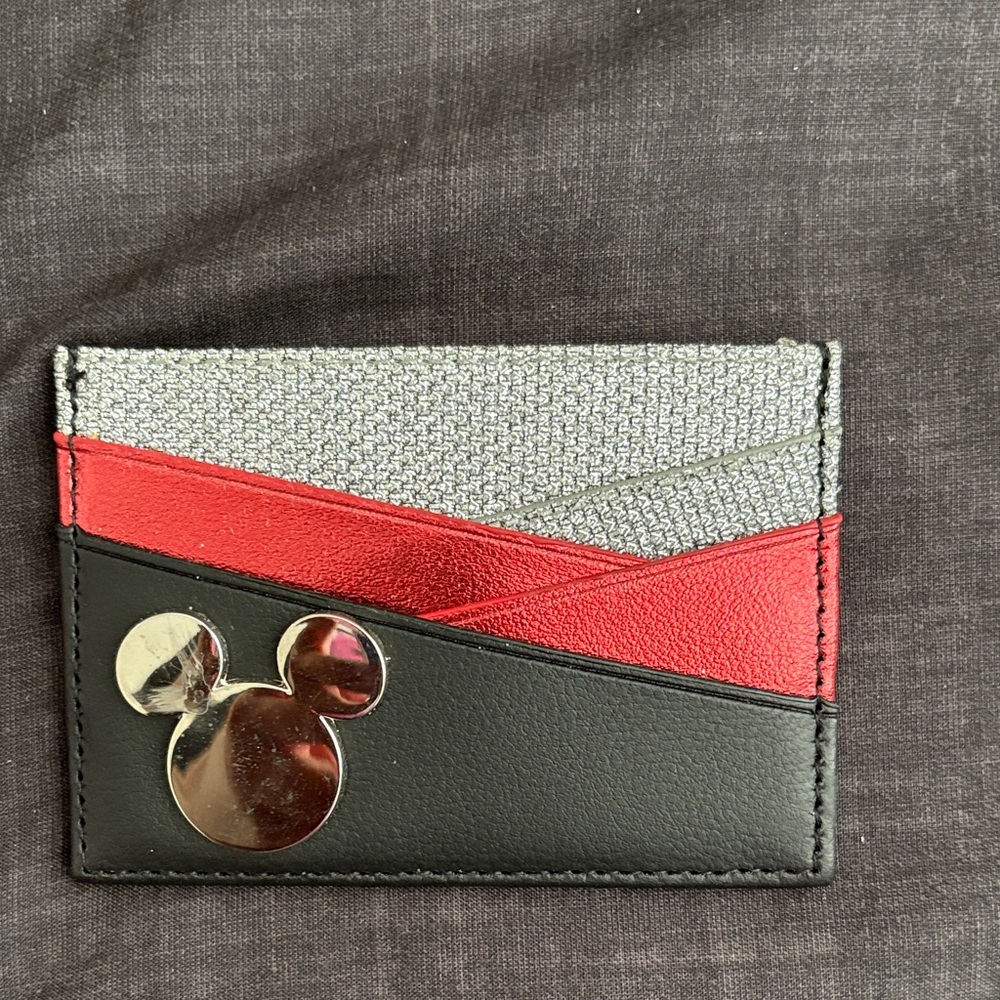 Disney Black and Red Mickey Mouse Card Holder
